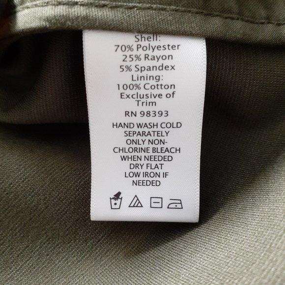 LOGO by Lori Goldstein Jacket with Faux Leather Shoulder Detail Green Size XL - Picture 10 of 12